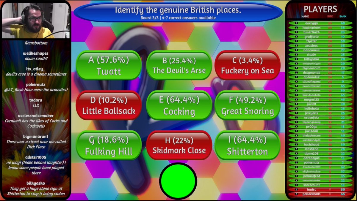 Persephone's Chair (@persephonechair) on Twitter photo A couple of #RiskyBusiness rounds offered with absolutely no context whatsoever. In case you were wondering about the sort of shit we get up to on #GameNight! Tues/Sat @ 8pm BST; Thurs @ 3pm BST #Originals #MadeWithUnity #Quiz #Trivia #Smut #Geography #GameShow <a href="/unity3d/">Unity3D (inactive)</a> A couple of #RiskyBusiness rounds offered with absolutely no context whatsoever. In case you were wondering about the sort of shit we get up to on #GameNight! Tues/Sat @ 8pm BST; Thurs @ 3pm BST #Originals #MadeWithUnity #Quiz #Trivia #Smut #Geography #GameShow <a href="/unity3d/">Unity3D (inactive)</a>
