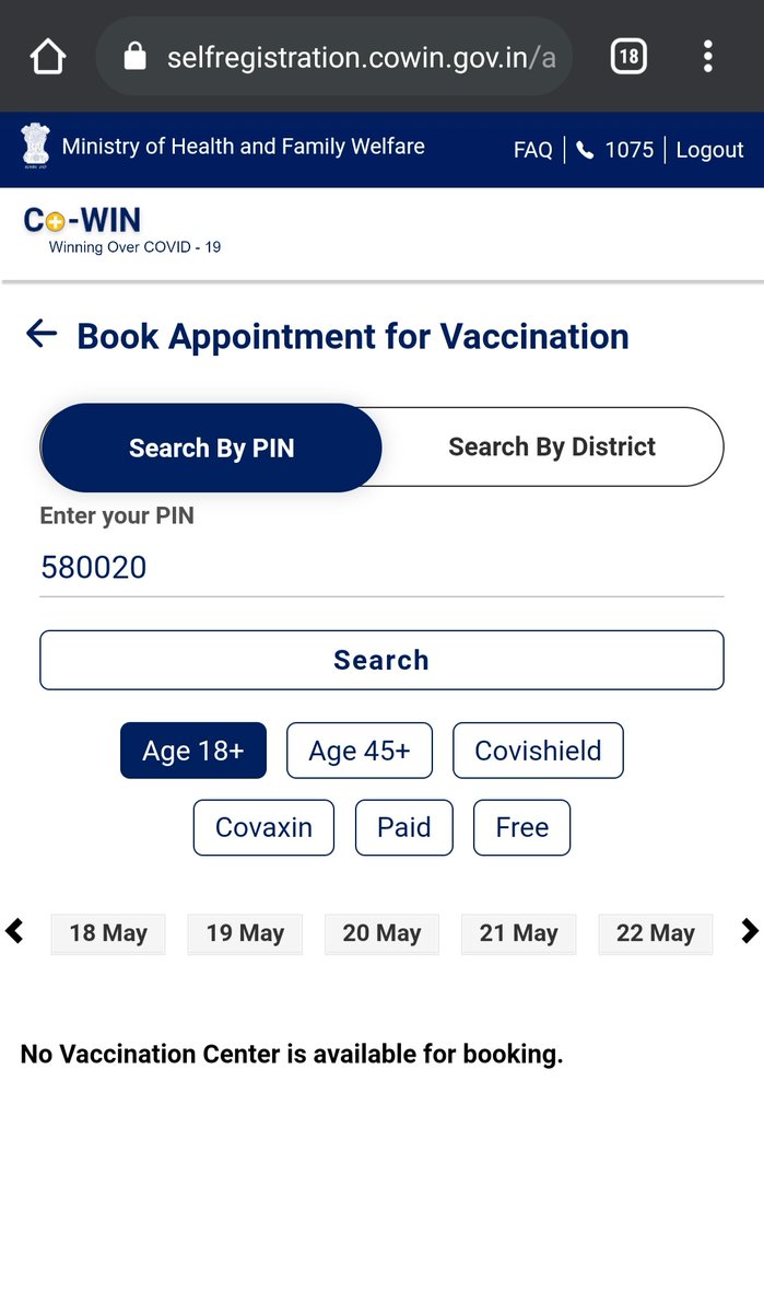akshay_mudgal's tweet photo. Cancelled scheduled vaccination appointment.
Probably Govt. Should add one more filter 'With Influence' then we might get an appointment and vaccinated as well.
#VaccineShortage #VaccineForAll #VaccineFor18Plus  #VaccinationDrive https://t.co/mmJzBTdL8Q