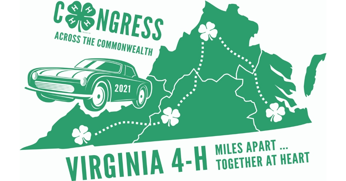 Virginia4_H's tweet photo. Sign up now for the 2021 4-H Congress Across the Commonwealth happening June 25-27, 2021! 

Participants will be able to attend in-person Congress events at 4-H Educational Centers across VA.  

Register by 5/27: https://t.co/aeDkIzLOTz
Youth must be 4-H members. Cost is $140. https://t.co/HhNVJcGbWz