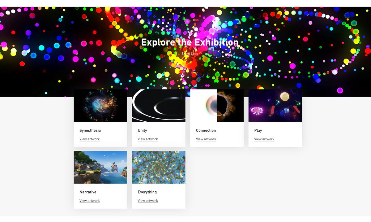 enhance_exp's tweet photo. Organized and curated by @BarbicanCentre in a co-production with @ArtSciMuseum, @melbournemuseum, and guest curator @Mizuguchitter, #VirtualRealms radically reimagines videogames as immersive audiovisual experiences for a gallery space.
👉For more info: https://t.co/NdIdeJawP6 https://t.co/xbfVfyH23W