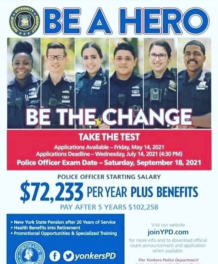 mynethonorfirst's tweet image. Want to create change? Why not #BeTheChange ☺️ #LawEnforcement #JobOpportunity #PoliceOfficer #LEO #YPD