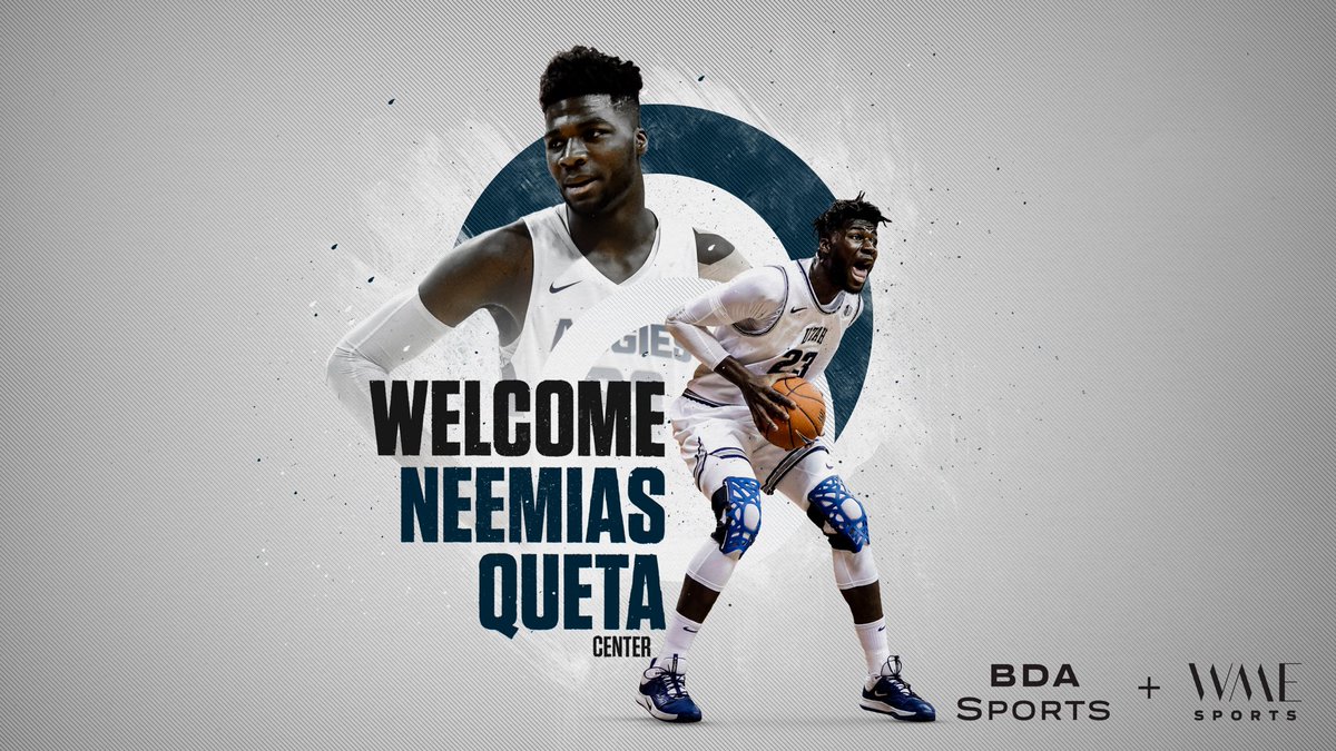 WME_Sports's tweet photo. Welcome to the family, Neemias Queta.

Neemias earned First Team All-Mountain West (2021), 2x Mountain West Defensive Player of the Year (2019, 2021), and single game (9), single season (97) and career blocks (219) leader at Utah State. https://t.co/j0YZsJNye3