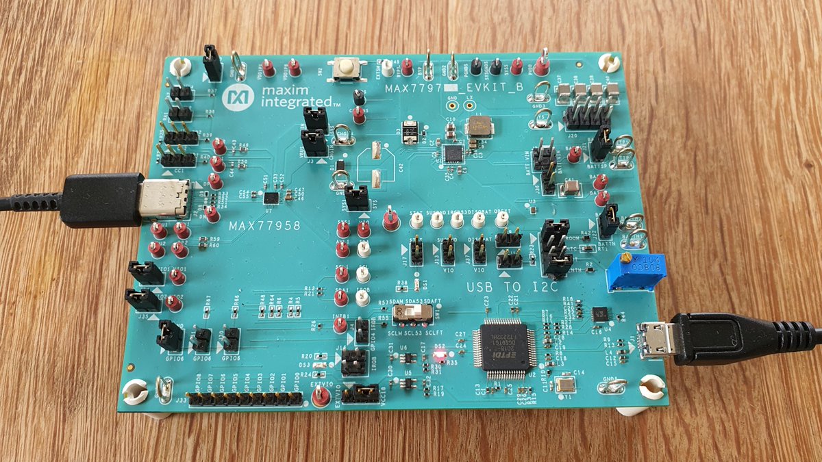 RSDesignSpark's tweet photo. @ElectricJoshy takes a first look at the Maxim Integrated MAX77976 Evaluation Kit. A single-cell lithium-ion battery charger.
Find out more at: https://t.co/DLvPotU8fB
#MAX77976 #Semiconductor #EvalKit #lithiumCell @maximintegrated https://t.co/4QvbnjnJSW