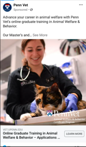 <a href="/pennvet/">Penn Vet</a> excellent advertisement!