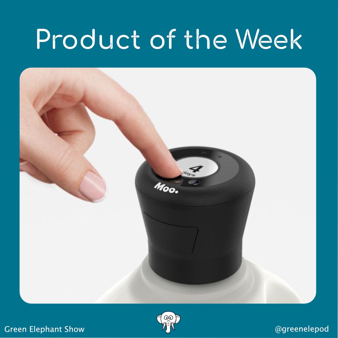 The #product of the week is 'The Moo' by @conorricheydesign - a #milk cap which can accurately predict the spoilage date of fresh milk. Milk waste is a huge issue currently facing the UK, the Moo cap can help reduce a user's CO2 #emissions by 59kg over the product's lifespan.