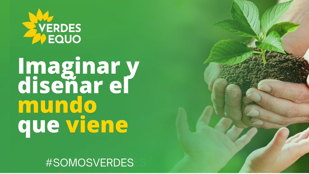 PartidoVerde_es's tweet photo. Somos la fuerza política verde que lleva 10 años  haciendo propuestas sobre: cambio climático, transición ecológica, justicia social, equidad y feminismo. Somos el partido verde de España, miembro de @europeangreens🌻
Somos la #olaverde que trae ilusión y esperanza #SomosVerdes https://t.co/FOb8692E9L