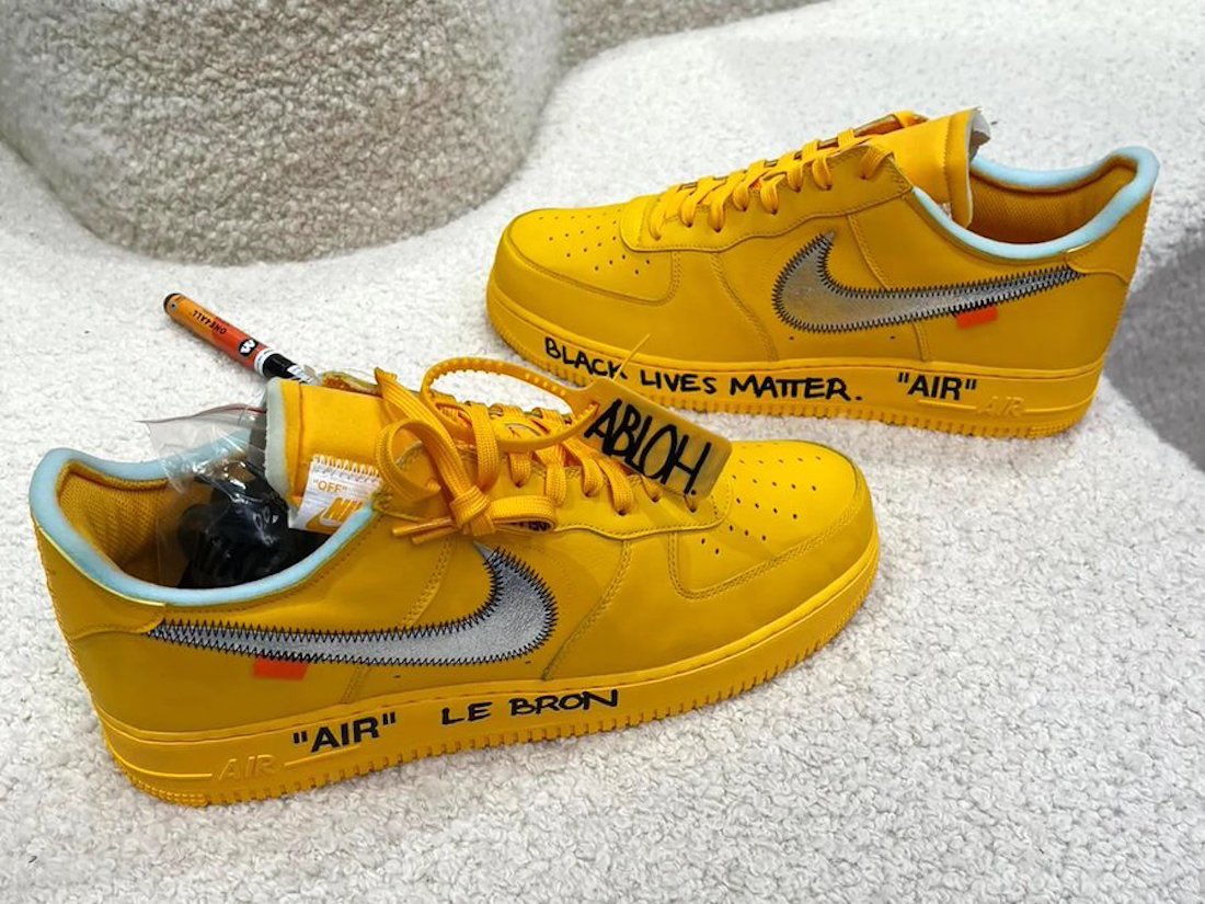 Nice Kicks on X: The “University Gold” OFF-WHITE x Nike AF1 Low is rumored  for July release at Virgil's ICA Boston exhibit.✨   / X