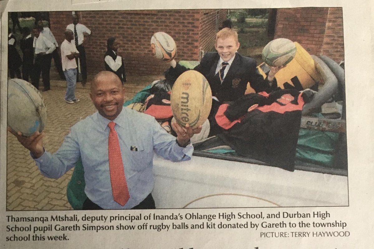 #ThrowbackThursday to our first donation of boots and kit back in 2012.  We made our first donation to Ohlange High School in Inanda, Durban. I will never forget the joy a pair of 2nd hand boots can bring to someone who can’t afford their own pair! ♻️