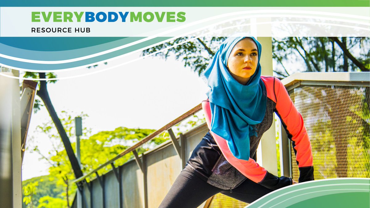 Racism & discrimination are two big reasons people identifying as #BIPOC & #newcomers don’t participate in #PhysicalActivity. Use the #EverybodyMoves Hub for #InclusiveandDiverse resources. everybodymoveshub.ca