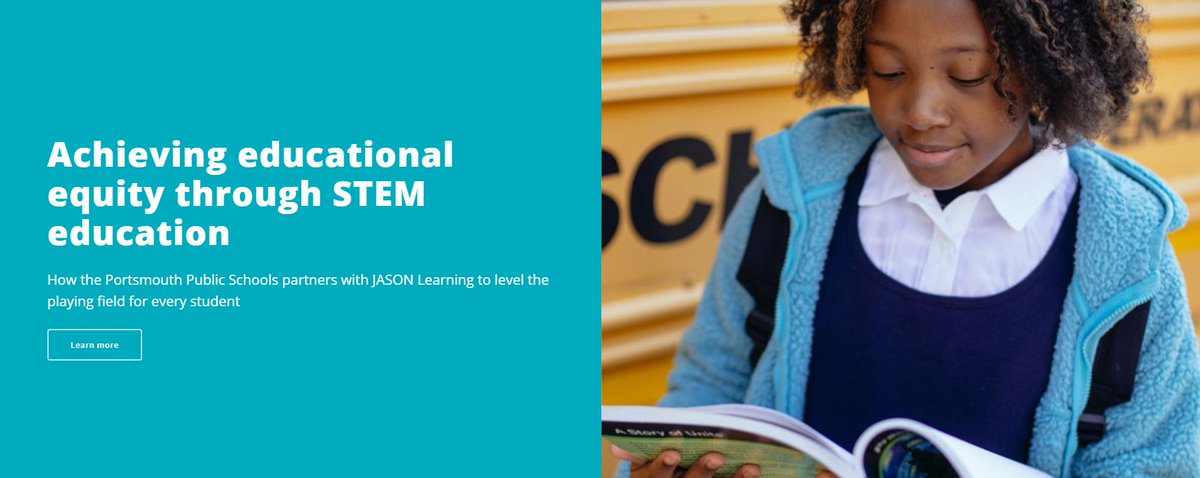 Read: "Achieving educational equity through STEM education," featuring <a href="/PortsVASchools/">Portsmouth Schools</a> and superintendent <a href="/ebracyPPS/">Dr. Elie Bracy III</a>: aasa.org/content.aspx?i… <a href="/JASONLearning/">JASON Learning</a>
