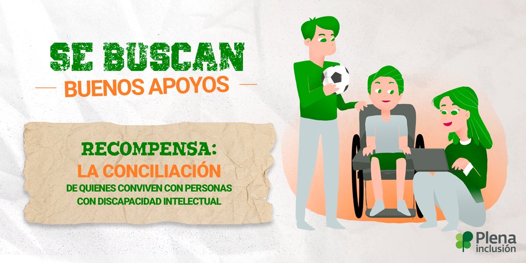 Plenainclusion's tweet photo. 👨👩👦 Ni las empresas ni las administraciones públicas están dando suficientes soluciones a las necesidades de apoyos de las familias con personas con #discapacidadintelectual

🍀 Para conciliar #SeBuscanBuenosApoyos #15M #DíaInternacionaldelaFamilia

🎥 https://t.co/jxkiPuhgGK https://t.co/mb2bawzfA6