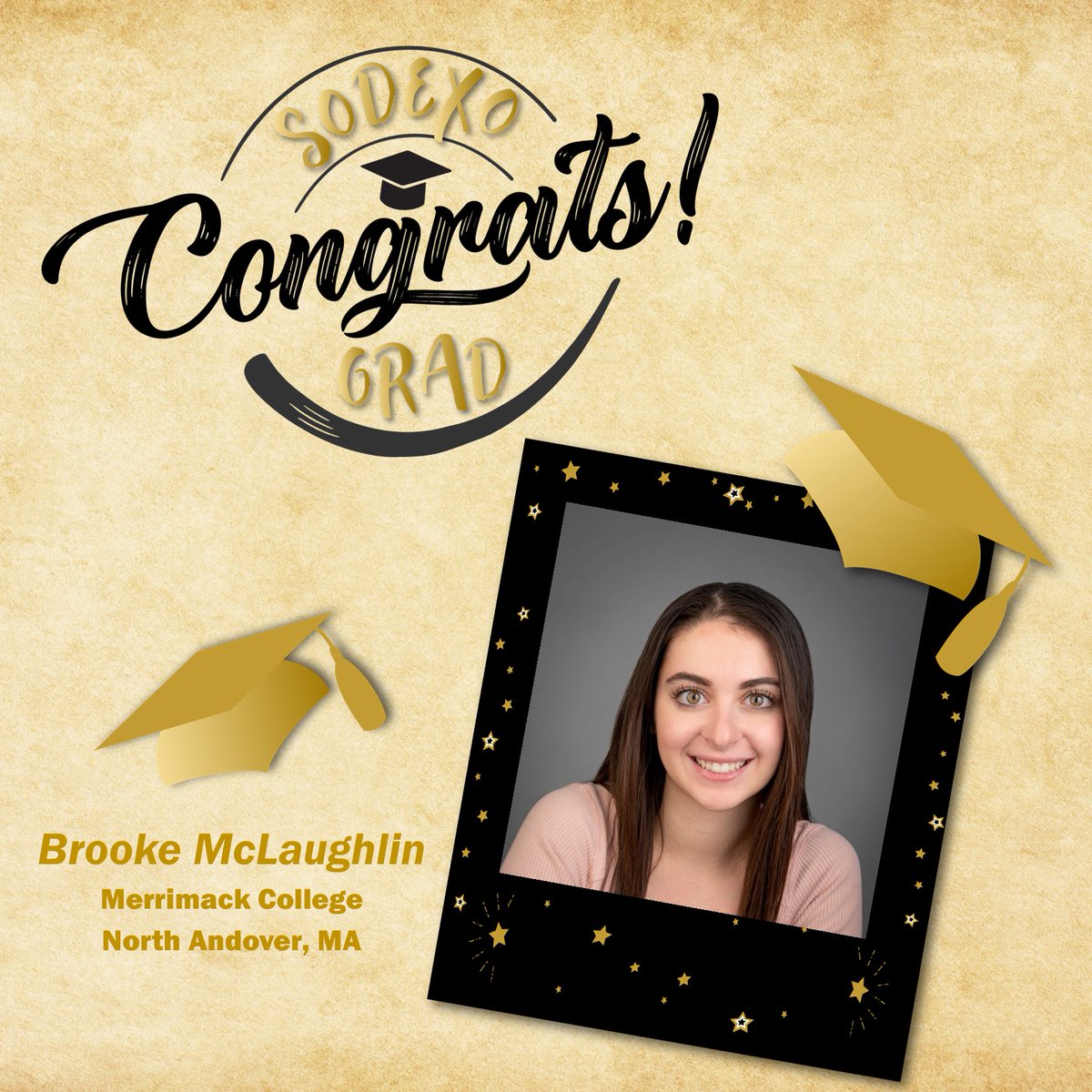 MerrimackDining's tweet photo. Congrats to our Marketing Intern Brooke, who graduates today! We will miss you and can't wait too see what you achieve after graduation. https://t.co/nXKi2cgWSt