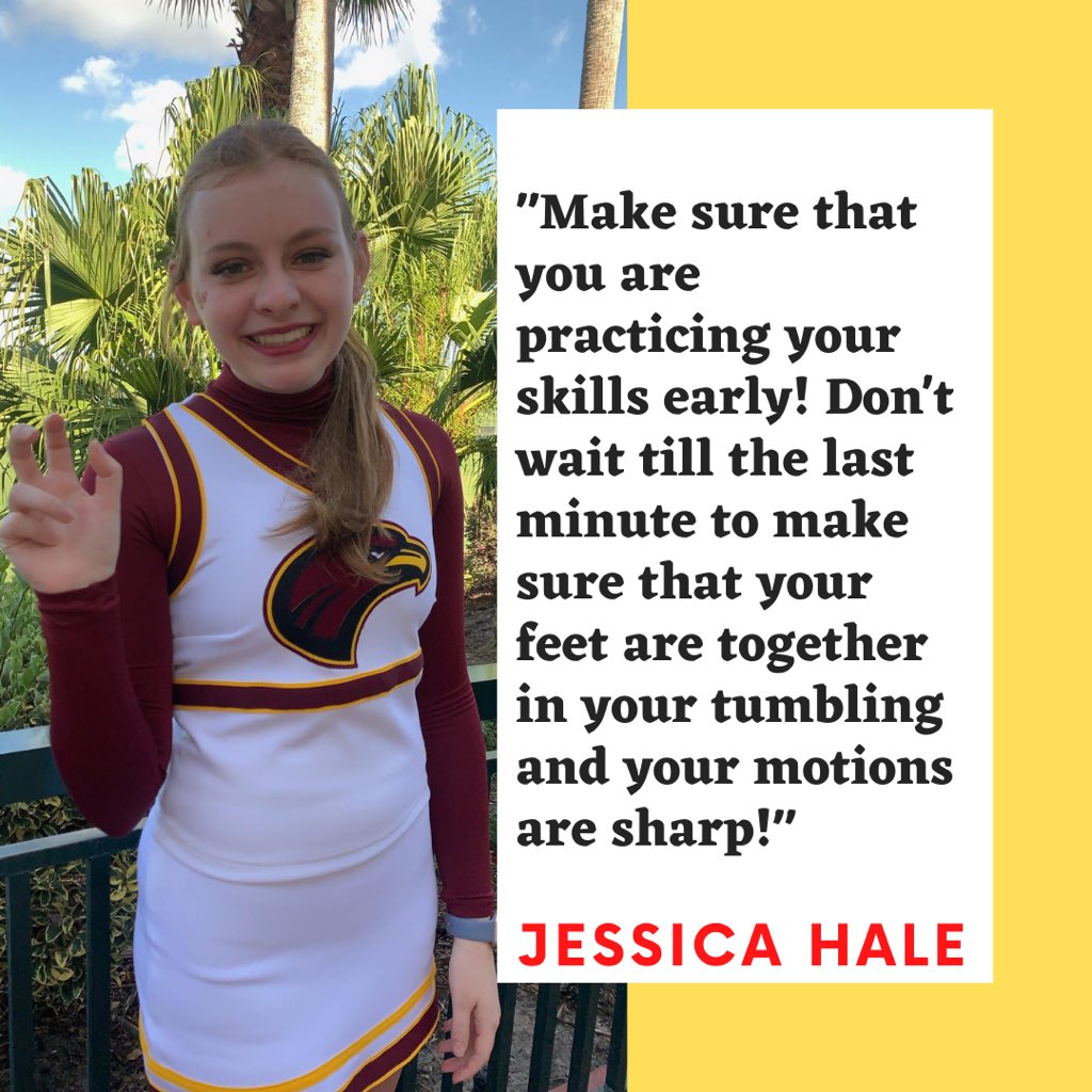 Here’s one last tip from Jessica before tryouts begin TOMORROW 🤩 #RushULMCheer
