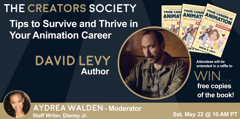 (Making your own luck, Self-development, Networking effectively, Choosing your battles, and learning from on-the-job criticism, and Pitching do’s and don’ts). Anyone in attendance will be entered in a raffle to win one of three signed copies of the book... thecreatorssociety.org/Tips-to-Surviv…
