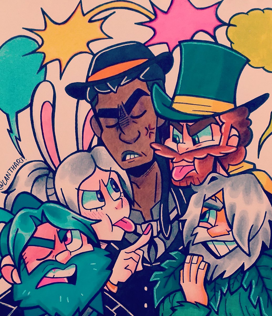 Lanth_art's tweet photo. Los extraño 😭💚💚💚

#fanart #Arkadia #ArkadiaFanart #sketches #doodles #Kenflow #Estafani #Khuni #Laxxuz #Copernico #Sandro #Druida https://t.co/itKydwJQfm