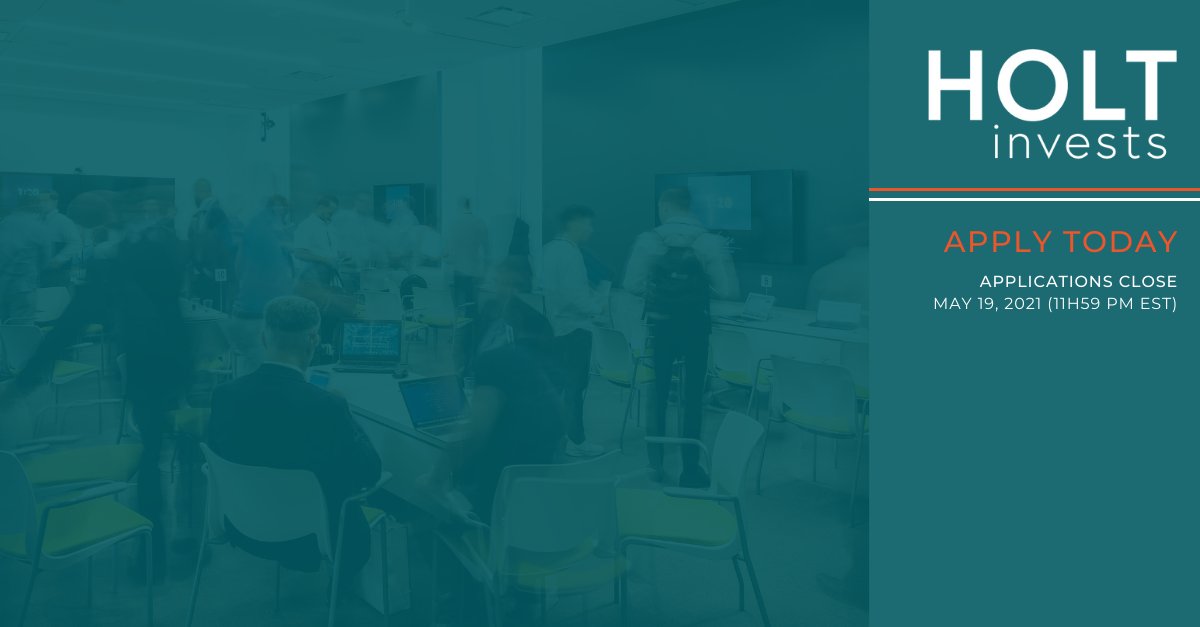 Time is moving fast to apply to @HoltAccelerator’s Growth Acceleration Program. Don’t wait until the last minute to apply because the sooner you complete your application, the sooner Holt can access your fit within the ecosystem. 

Apply today: bit.ly/2QBX40G