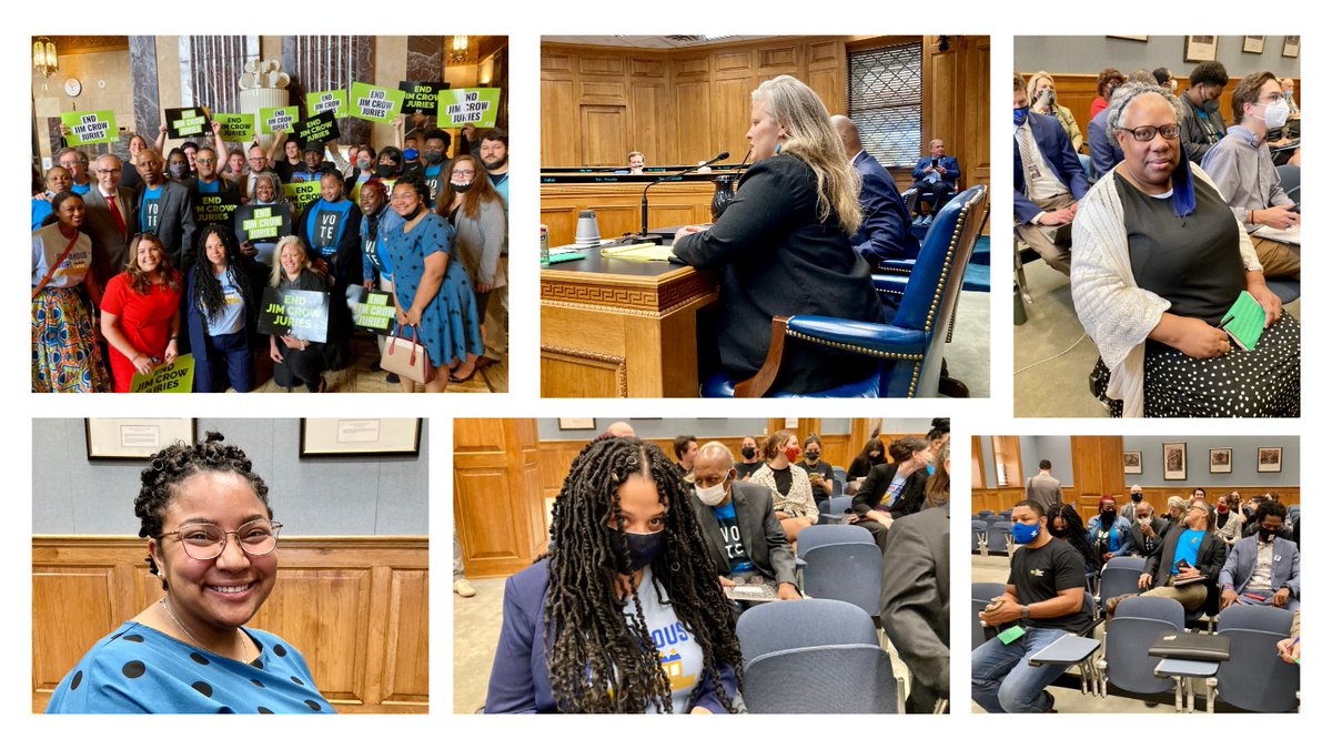 Today's HB346 hearing was an incredible milestone in our fight to #EndJimCrowJuries. From the brave survivors of incarceration & crime who provided testimony, to our partners who've been with us since #YesOn2, we thank you for helping us move Louisiana in the right direction.