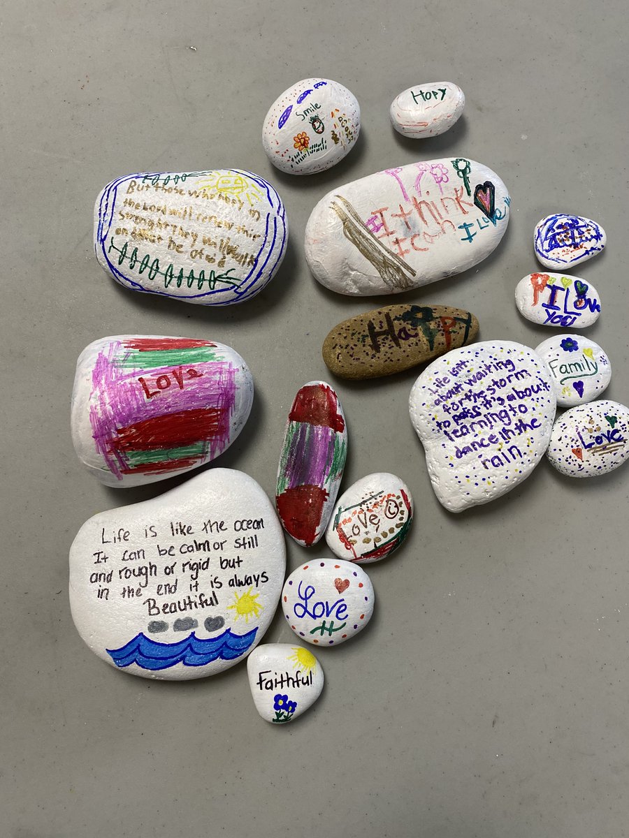 REACHPLRD25's tweet photo. Here are a few more #RocksofHope from last week's #HopeWeek, painted by students from the Colonies of the Hutterian Brethren throughout @plrd25 

#HopeWeek #RocksofHope #kindnessrocks #positivemessages #together #MHCBAlberta https://t.co/zDi4ZPM2mN