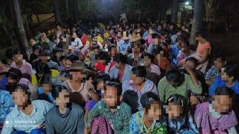 HunLin42699869's tweet photo. Again from Depaeyin, this time from LetYatKone village. Holding candlelight night strike is the most peaceful yet can show strong will against coup. #WhatsHappeningInMyanmar  #May13Coup  https://t.co/VRNNX0SyYM