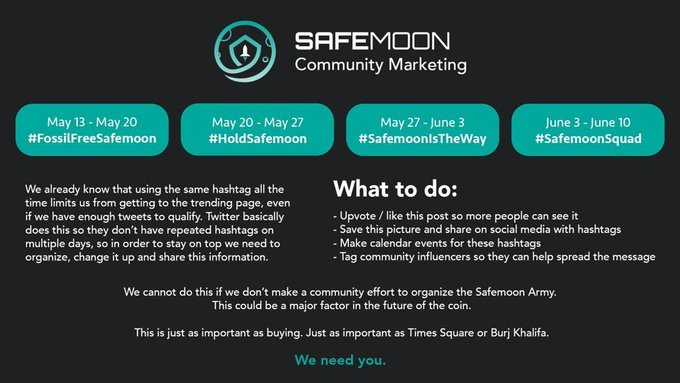 Please RT for the #SAFEMOONCOMMUNITY. We are  #FossilFreeSafemoon and the future of crypto.