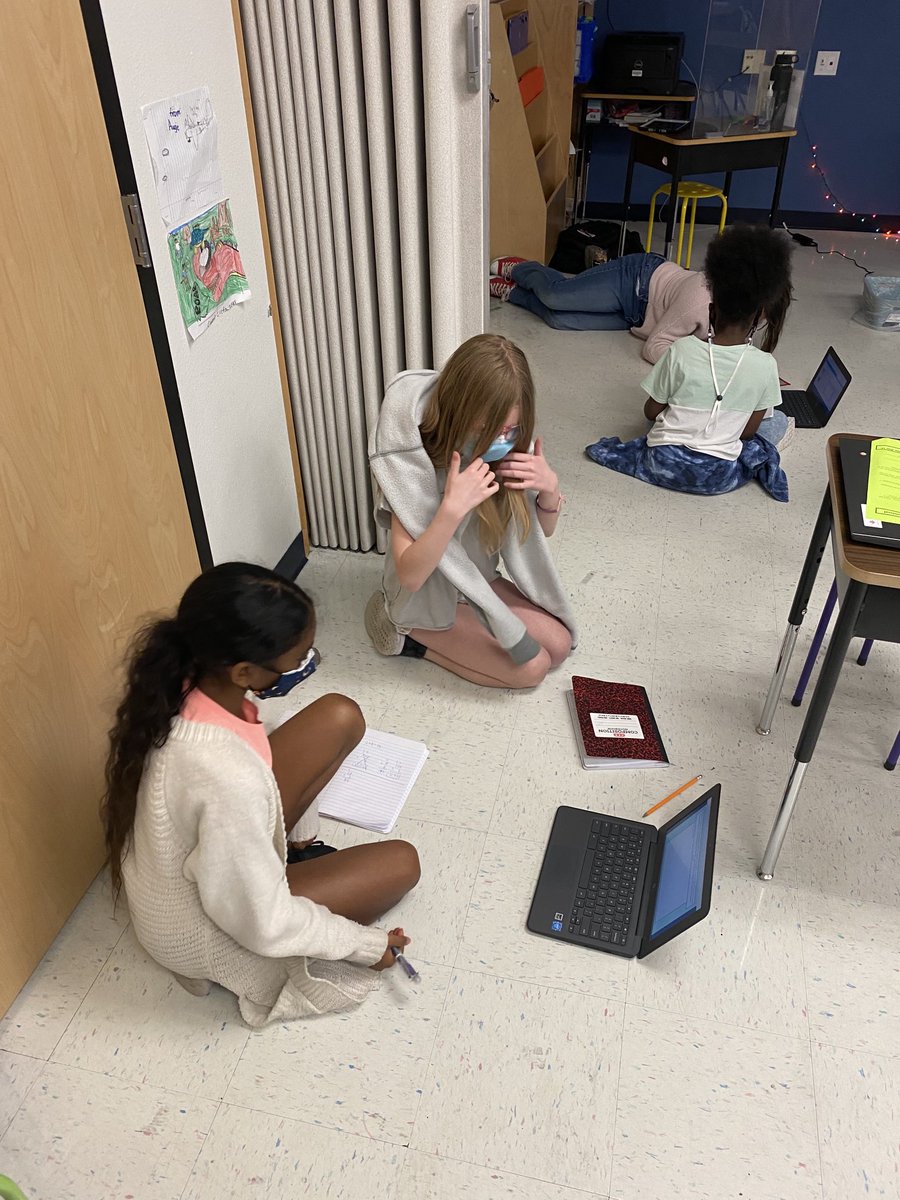 matt_bartosh's tweet photo. Students paired up to work on multi-step multiplication and division problems.  #TwoHeadsAreBetterThanOne https://t.co/mZ2AXtIsnZ
