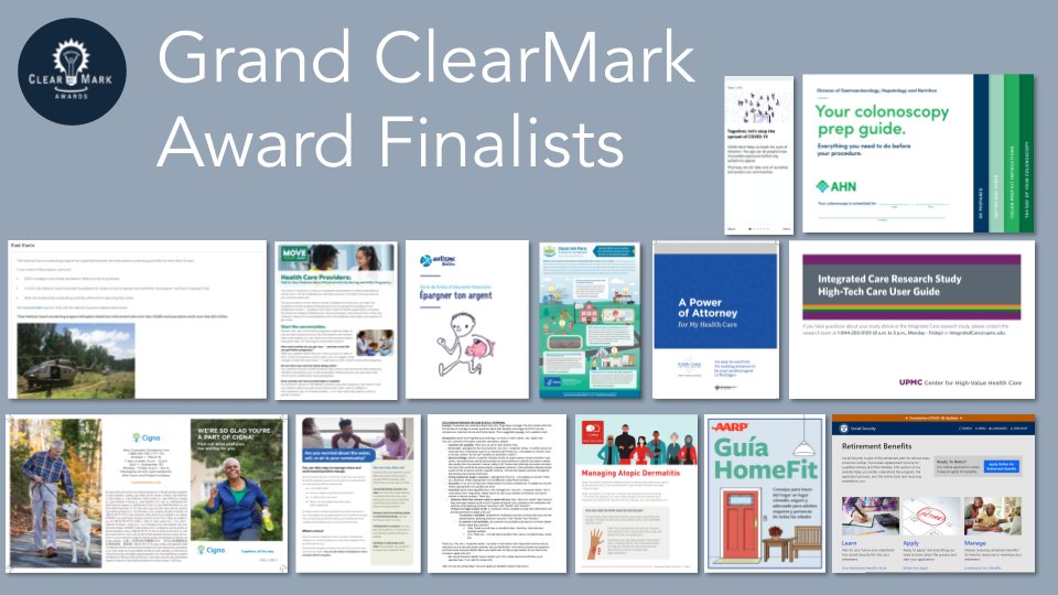 plain_language's tweet image. Our Grand ClearMark Award Finalists for 2021

#ClearMark #ClearMarkAwards2021 #AccessForAllConference #MakeItClear