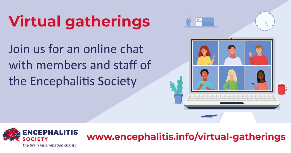 Encephalitis International (@encephalitis) on Twitter photo Are you a carer or family member of someone affected by encephalitis?
Then we would love you to join us and other carers at a Virtual Gathering on Thursday May 20, at 6pm.
Please email laura@encephalitis.info if you would like to take part or find out more. Are you a carer or family member of someone affected by encephalitis?
Then we would love you to join us and other carers at a Virtual Gathering on Thursday May 20, at 6pm.
Please email laura@encephalitis.info if you would like to take part or find out more.