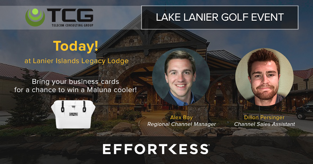 TCG Golf event in Atlanta, GA. Speak with Alex Boy, Regional Channel Manager, and Dillon Persinger, Channel Sales Assistant. Bring your business cards for a raffle! #MakeITEffortless

EffortlessOffice.com