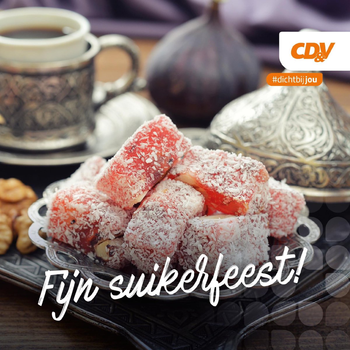 cdenvmerchtem's tweet photo. Het einde van de Ramadan wordt gevierd. We wensen bij deze alle moslims een fijn Suikerfeest toe! Maak het gezellig, hou het veilig. 🙏 https://t.co/MZysnMNh0e