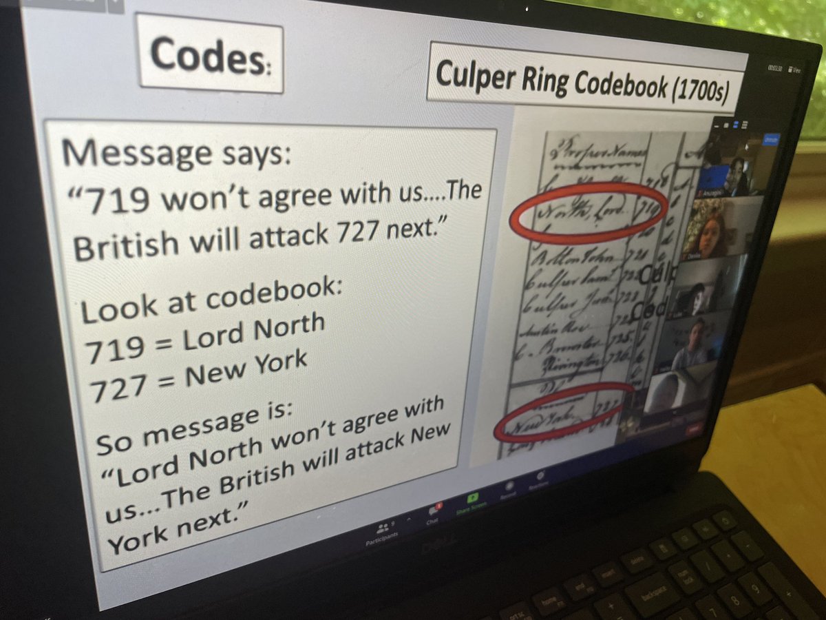 dbarman's tweet photo. Weโve been looking forward to remote @naturalsciences #scienceDetectives now starting! โFrom Colonists to Computersโ #cryptography https://t.co/2htf1ah7hU