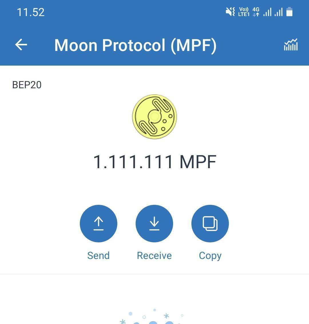airdropsupdate2's tweet photo. 💰Instant Moon Protocol Airdrop $MPF
💥Listing Pancakeswap May 25th 2021
💥1,111,111 MPF/Claim
✅Paste Trust wallet dapps :Copy 
✍️Claim Link👇
https://t.co/2yVvD6cXsA
✅Connect wallet
✅Click "Get Claim"
✅Confirm Fees 0.3$
SC : 0xEc7d0327fC48ef7EfA975A4e3327F28576C3ef96 https://t.co/CU1tD3xI7f
