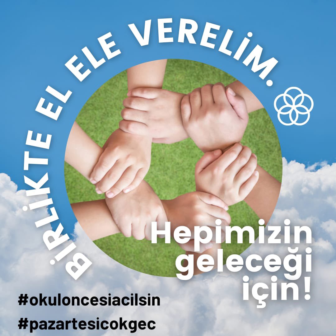 Anaokulları belirsizliklerden kurtulmalı ve açık kalmalıdır.Çalışanlar okul öncesinin açık olmasını istiyor.
#okuloncesiacilsin
#pazartesicokgec

<a href="/RTErdogan/">Recep Tayyip Erdoğan</a>
<a href="/ziyaselcuk/">Ziya Selçuk</a>
<a href="/drfahrettinkoca/">Dr. Fahrettin Koca</a>
<a href="/suleymansoylu/">Süleyman Soylu</a>