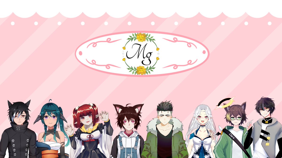 CafeMarigoldVG's tweet photo. ✧༝———˚* Group *˚———༝✧

We updated our group reveal picture! Please welcome Lockly to the café! 

ALL OUR MEMBERS ARE REVEALED 🧡
Please support them! https://t.co/U5WMjrDVep