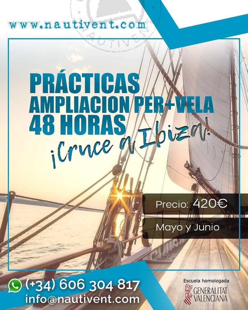 nautivent's tweet photo. Es el momento de tener certificadas las prácticas de tu titulación de PER y poder navegar a las islas este verano, por eso en Nautivent Escuela Náutica nos ponemos a full con vuestras prácticas a bordo.

Aquí os dejamos fechas y plazas disponibles para n… https://t.co/KtTbhU0GcG https://t.co/Xpp04AEoQt