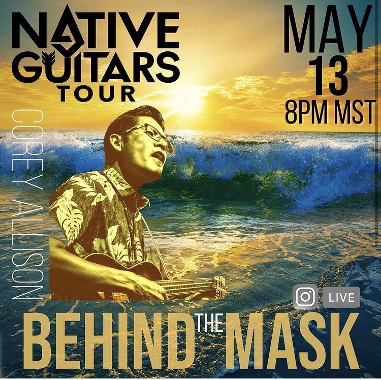 CoreyAllisonUSA's tweet photo. TONIGHT on INSTAGRAM LIVE - Behind the Mask hosted by #NativeGuitarsTour featuring #CoreyAllisonMusic. #indie #NativeAmerican #acoustic #guitar #KeyahRecords https://t.co/Fk8XUy4we4