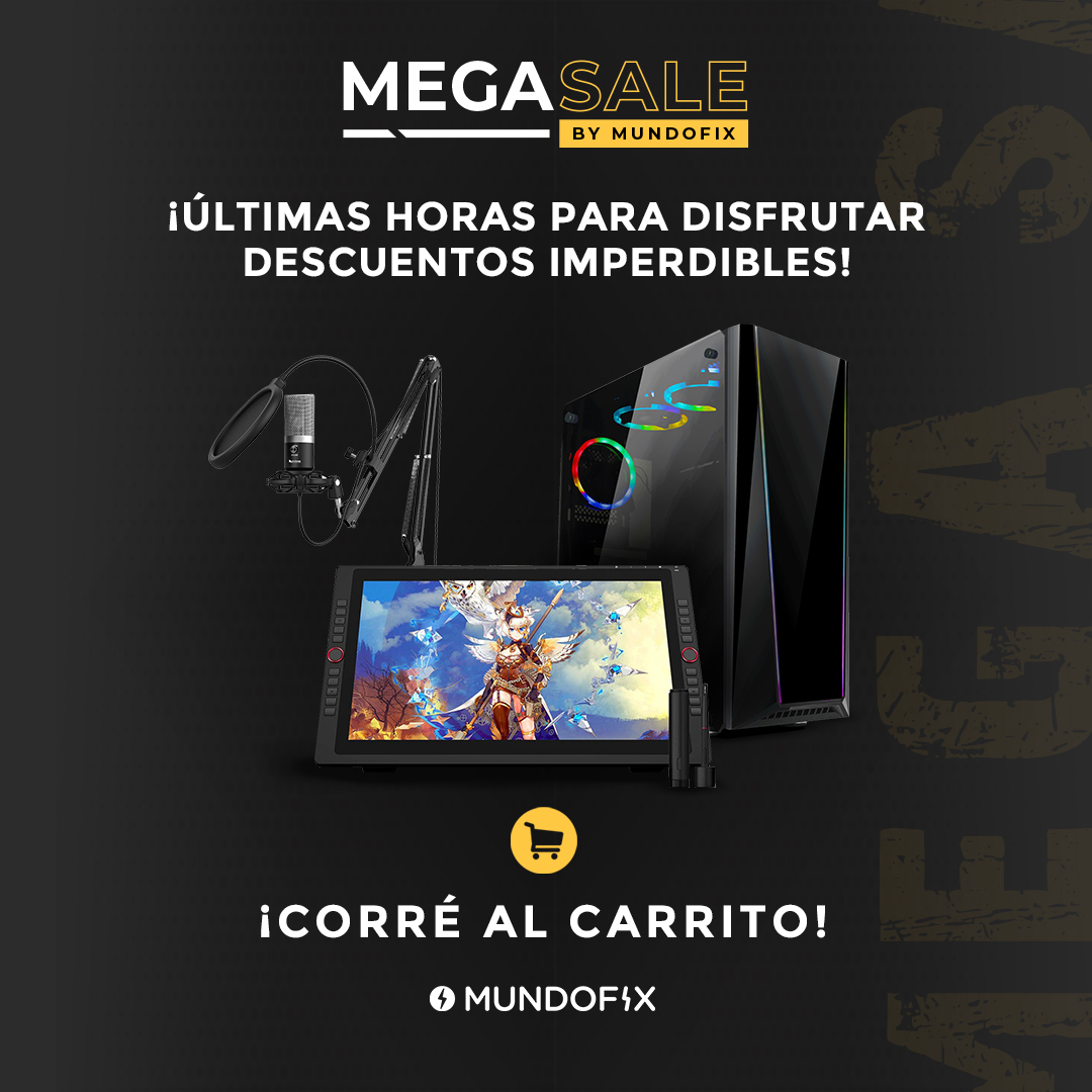 mundofix's tweet photo. Tenés hasta mañana para disfrutar el Mega Sale ⏳ Corre al carrito y disfruta de descuentos increíbles 🛒

Recordá que podés disfrutar de beneficios como el Ahora 12 y envío gratis con compras mayores a $8000.

Para más info ingresa en 👉 https://t.co/zgd4K3adhh 👈 https://t.co/T2xROPzuhk