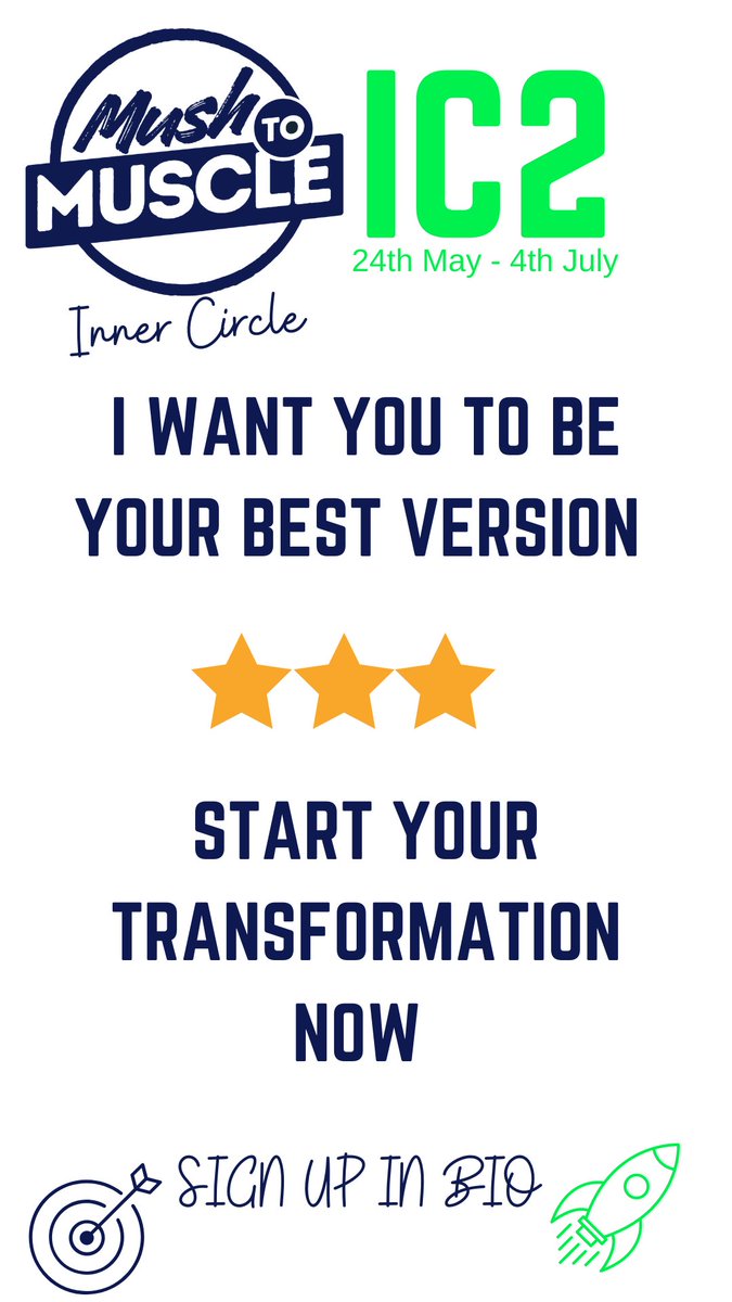 mushtomuscle's tweet photo. What better way to invest in yourself, regain that confidence &amp; swagger, feel amazing &amp; level up in the next Inner Circle 6 Week Challenge, 24th May - 4th July. 
Bigger &amp; better &amp; even more engagement, education, fun &amp; games &amp; of course insane results. 
Link in bio https://t.co/DmMrJRgZdX