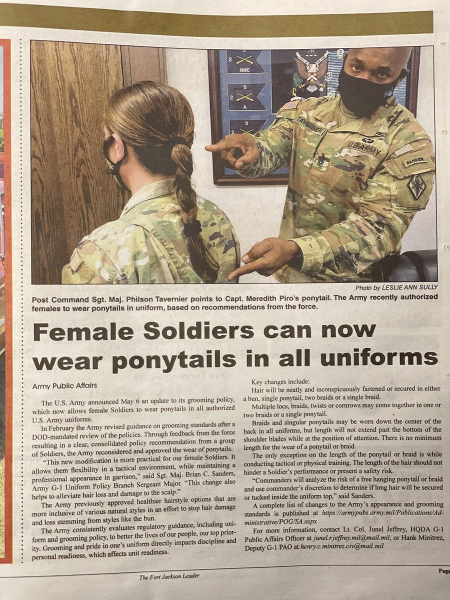 She’s in my squad and I’m proud to serve alongside her!
#FreeTheBun
#PeopleFirst
#ThisisMySquad

@merii3 @fortjackson @fortjacksoncg