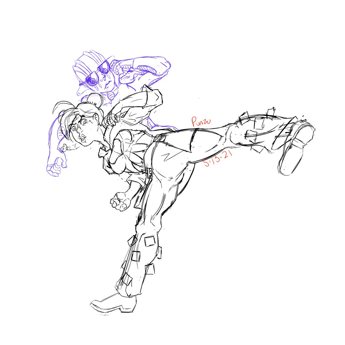 Punzosaurus's tweet image. Jolyne 'bout to break some teeth 
#JolyneCujoh #jojo_anime