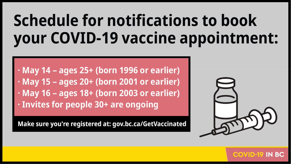 BC is moving forward on vaccine bookings this weekend.