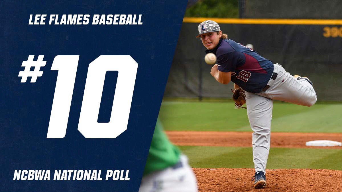 Lee Flames on Twitter "The LeeUBaseball Flames remain in the top 10