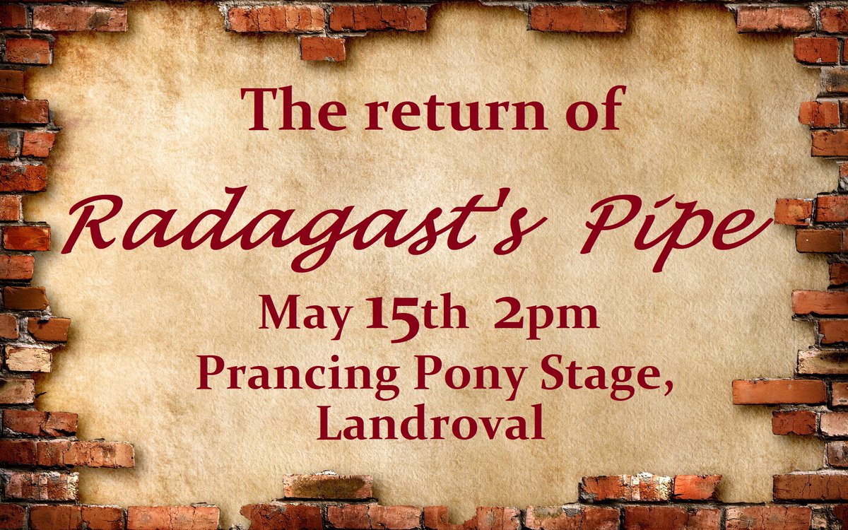 Gil_Shrewmouse's tweet photo. The Return of Radagast's Pipe! We will play on #Landroval this Saturday, May 15th, at 2pm EST (21:00 MSK) once more! https://t.co/AxKFdYIpGL
#LotRO https://t.co/uad4hOeXDs