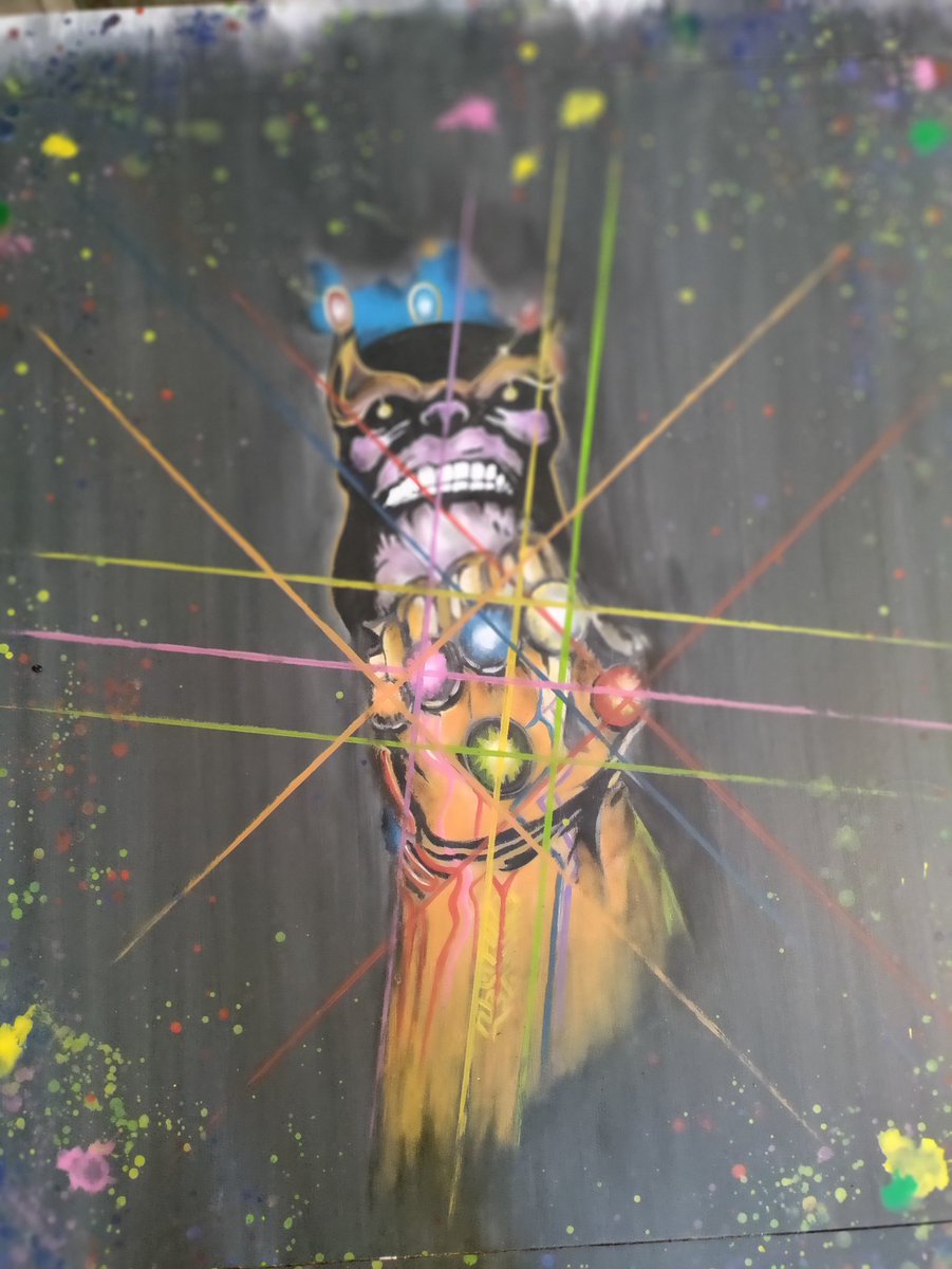 Sneak peek at A Thanos piece in the works...