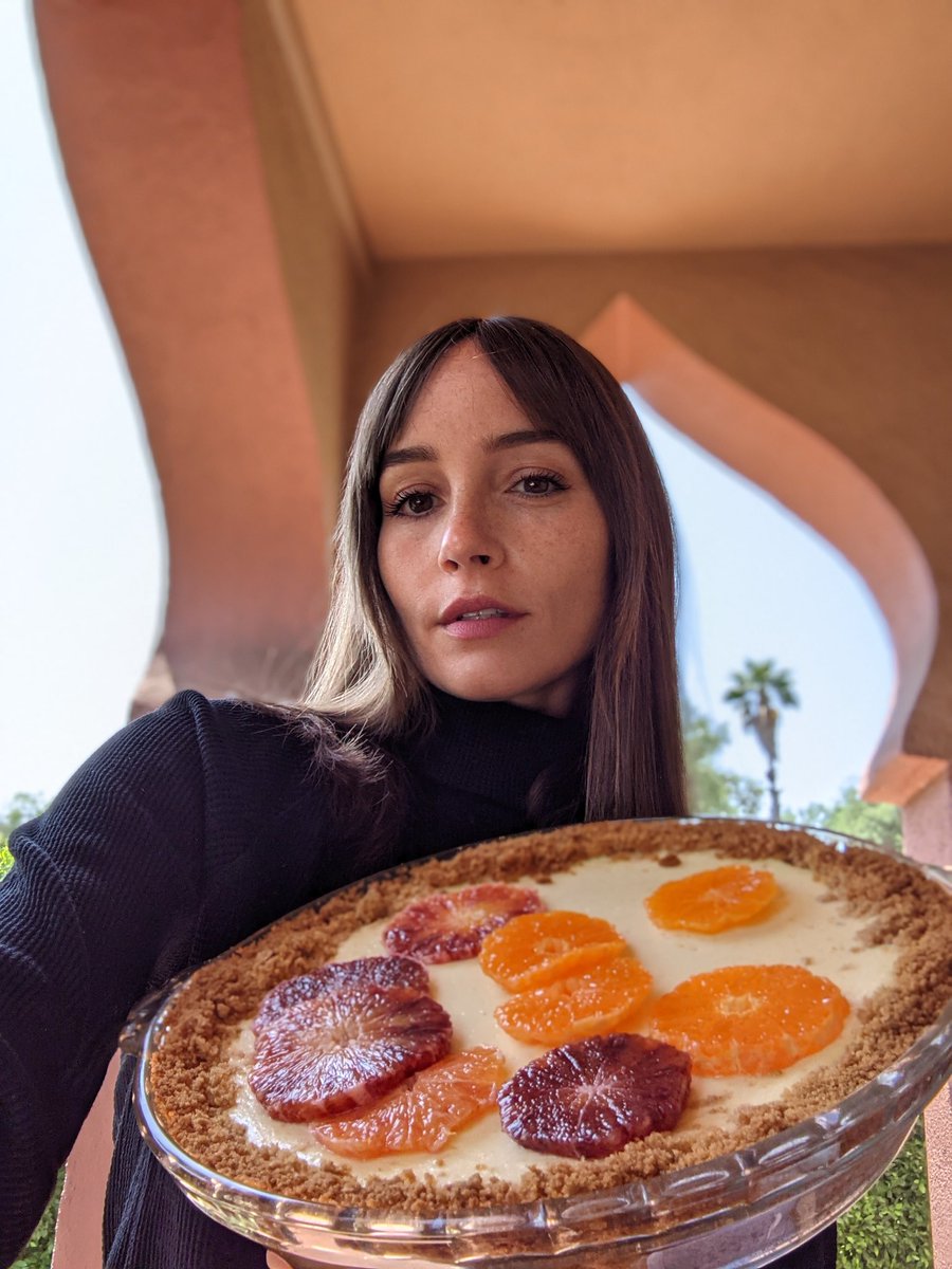 primopezzo's tweet image. This recipe deserved a repeat. And some glamour shots. Citrusy Cheesecake from @alisoneroman 🍊🏅