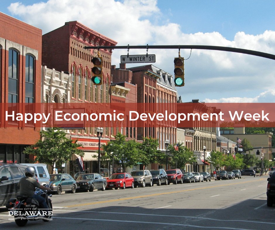 “Traditional and entrepreneurial businesses flourish in the City of Delaware. When shoppers spend their money locally, the taxes they pay benefit their community and better their own lives.” --
Delaware City Manager Tom Homan

-
-

#econdevweek