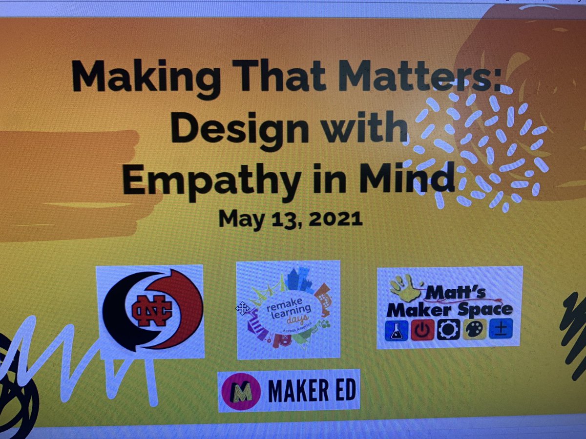 NewCastleAreaSD's tweet photo. Empathizers & Designers are at work #perspectivetaking #sketching #findingopportunity #designing and #making #RemakeDays @remakelearning https://t.co/0QIeQfvOUx