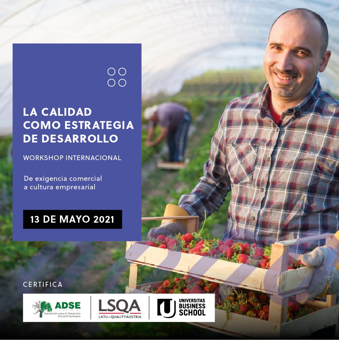 WORKSHOP INTERNACIONAL EN GESTIÓN DE ALIMENTOS. 
>>LA CALIDAD COMO ESTRATEGIA DE DESARROLLO<<
Hoy jueves 13 de mayo a las 19hs Argentina. Horarios Latinoamérica y formulario en el link. ¡Los esperamos!
lnkd.in/d524i9j