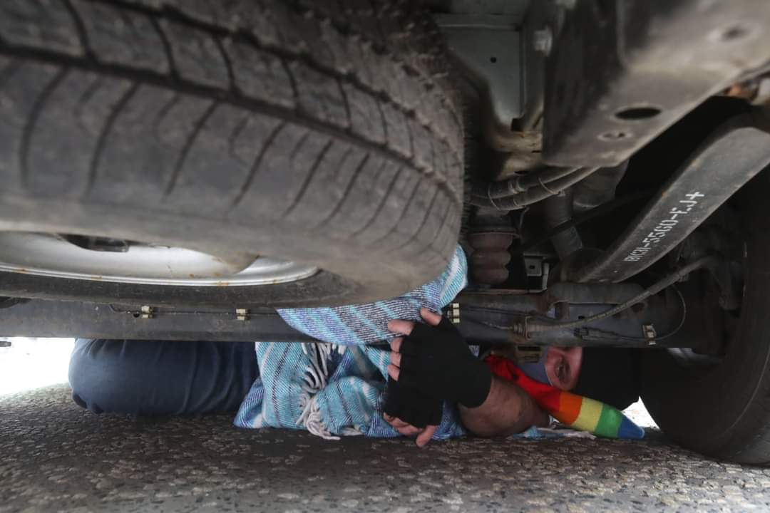 A special mention has to go to the guy who upon seeing the Kenmure Street raid threw his bike &amp; himself under the van preventing the Home office thugs from making a quick escape. He lay under there for 8 HOURS. 

To Bike Man, you sir are a hero &amp; your brave act inspires us all!