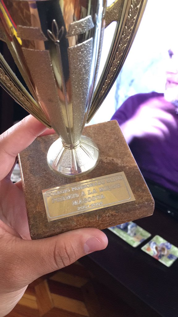 Erick_Andres24's tweet photo. #FACupLMI como buen fan de LMI y de Boilerman presento mi trofeo a la mejor mascota disfrazado de canario. https://t.co/c60qG072Ot