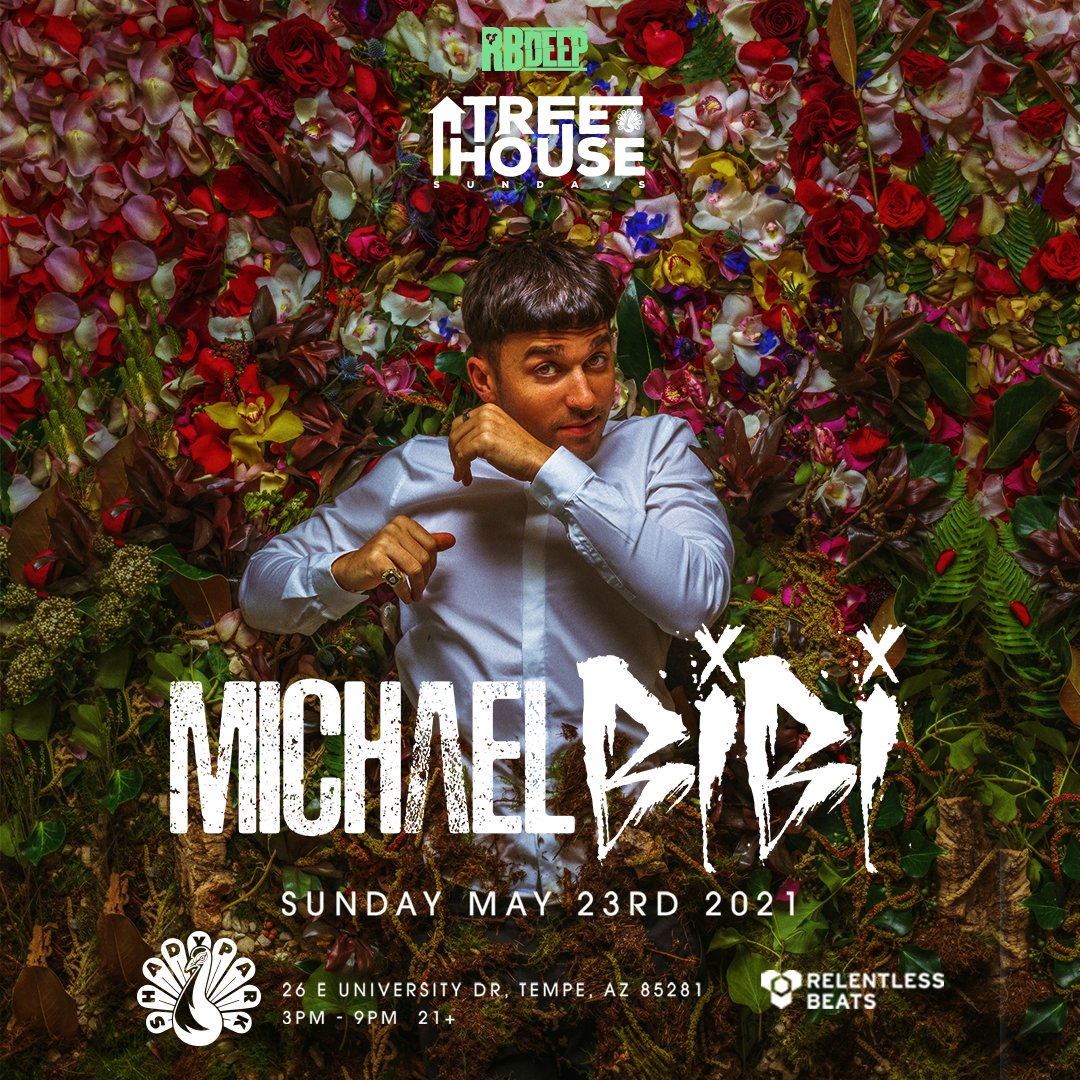 #ShowAnnounce - Shady Park transforms into the garden of groove next Sunday as <a href="/MichaelBibi1/">Michael Bibi</a> joins us for TreeHouse 🌳🏡

Tickets on sale Friday May 14 at 12pm PT -- rb.ht/Bibi21